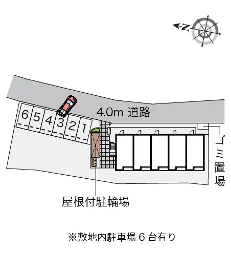 ★手数料０円★大川市向島　月極駐車場（LP）